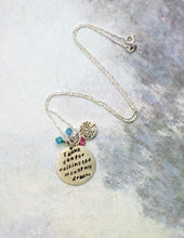 Load image into Gallery viewer, example of finish look of personalization of pendant