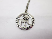 Load image into Gallery viewer, forever in my heart labrador retriever necklace
