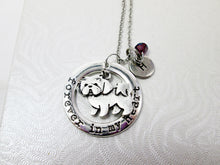 Load image into Gallery viewer, Forever in my heart Shih Tzu Dog necklace with personalization