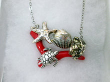 Load image into Gallery viewer, Ocean charm necklace