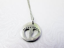 Load image into Gallery viewer, footprints necklace
