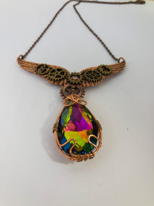 clockwork gear necklace