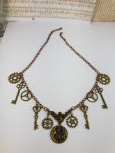 Load image into Gallery viewer, steampunk key necklace