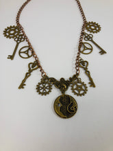 Load image into Gallery viewer, steampunk bib necklace