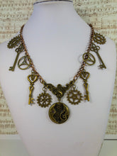Load image into Gallery viewer, steampunk gear necklace