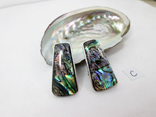 Load image into Gallery viewer, paua shell earrings