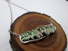 Load image into Gallery viewer, raw metal crystal necklace