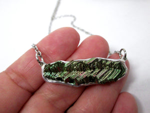 one of a kind bismuth necklace