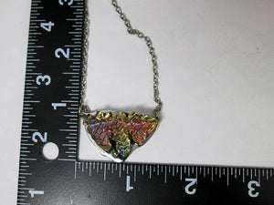 triangle bismuth necklace