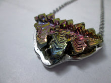 Load image into Gallery viewer, rainbow bismuth pendant