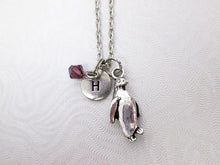 Load image into Gallery viewer, you are my penguin necklace with personalization