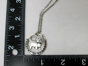 terrier necklace with measurement
