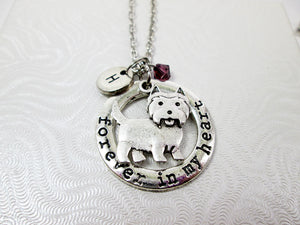 forever in my heart westie dog with personalization