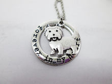 Load image into Gallery viewer, westie dog necklace close up view