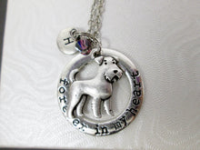Load image into Gallery viewer, forever in my heart airedale terrier necklace