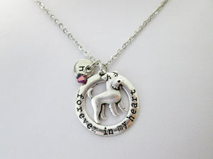 airedale terrier dog necklace with personalization