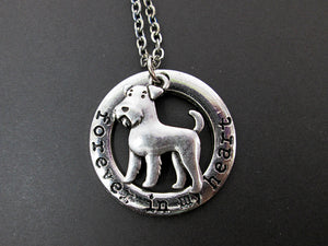 forever in my heart airedale terrier necklace