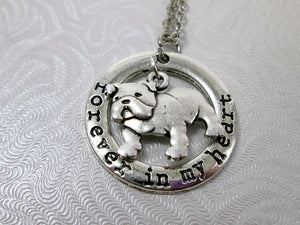 Forever in my heart bulldog necklace