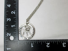 Load image into Gallery viewer, forever in my heart labrador retriever necklace with measurement