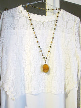 Load image into Gallery viewer, lemon quartz necklace far view