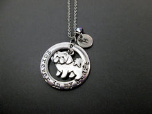 Load image into Gallery viewer, personalized shih tzu dog necklace