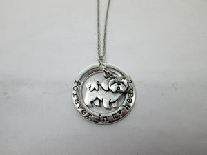 forever in my heart shih tzu dog necklace