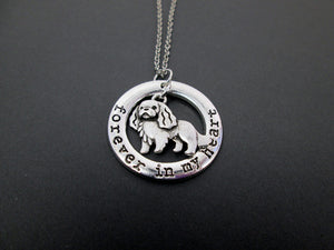 cavalier king charles spaniel dog necklace