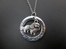 Load image into Gallery viewer, forever in my heart cavalier king charles spaniel dog necklace