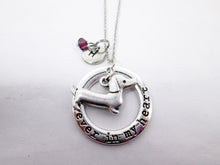 Load image into Gallery viewer, sausage dog or weiner dog necklace with personalization