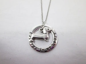 weiner dog necklace