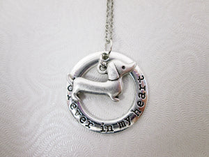 sausage dog necklace