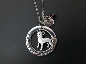 forever in my heart husky necklace with personalization