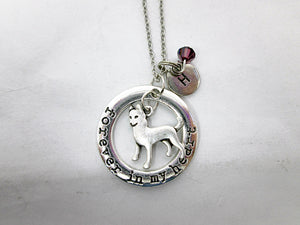 husky necklace with personalization