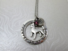 Load image into Gallery viewer, forever in my heart siberian husky necklace