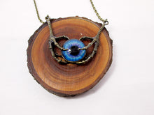 Load image into Gallery viewer, fantasy dragon claw eye necklace