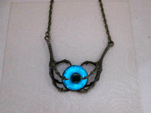 Load image into Gallery viewer, glow in the dark claw eye pendant necklace