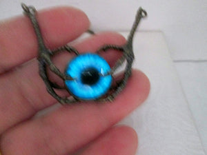 dragon claw with glow in the dark eye pendant necklace 