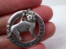 Load image into Gallery viewer, skinny cat pendant close up view