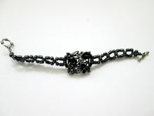 Load image into Gallery viewer, black and silver magnetic bracelet for woman