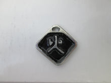 Load image into Gallery viewer, Kanji symbol for Fire element pendant with black background