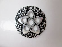 Load image into Gallery viewer, Celtic knot flower pentagram pendant
