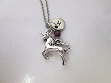 Load image into Gallery viewer, small unicorn necklace