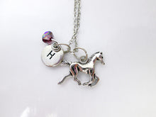 Load image into Gallery viewer, horse necklace with personalization