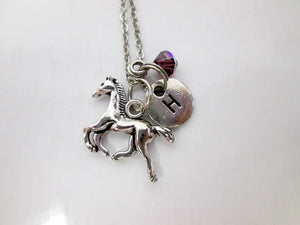 personalized horse necklace