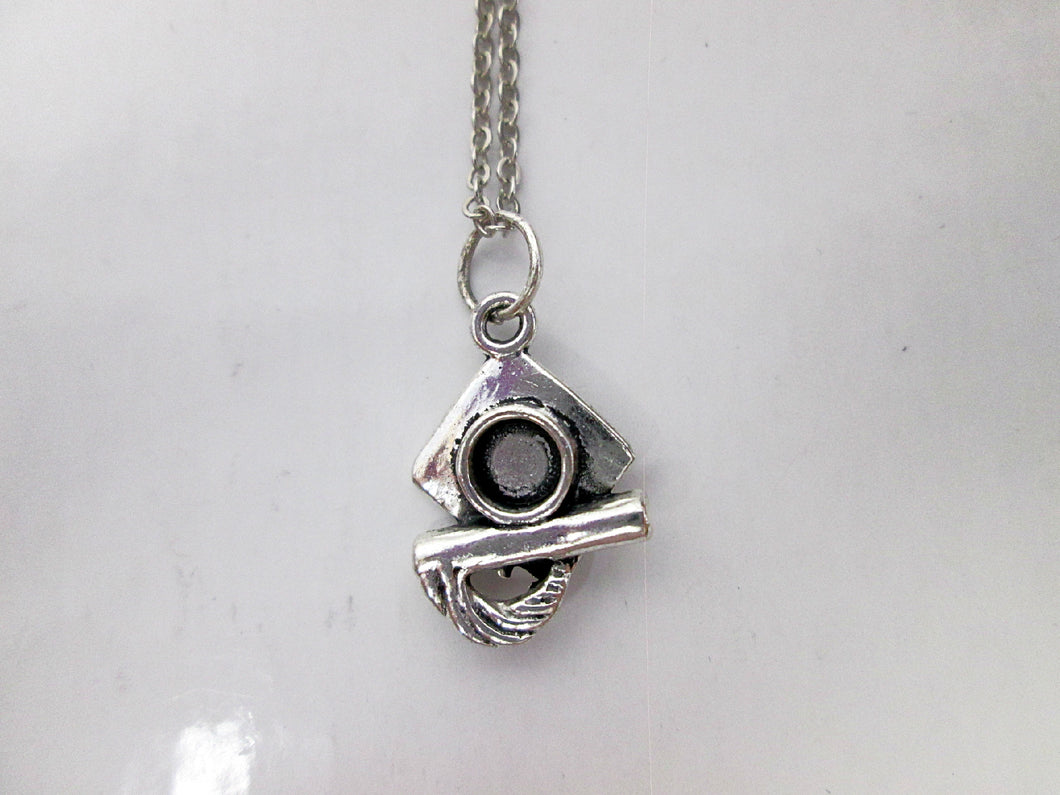 mortarboard cap necklace