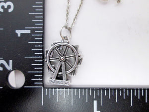 ferries wheel necklace with measurement