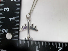 Load image into Gallery viewer, airplane necklace with measurement