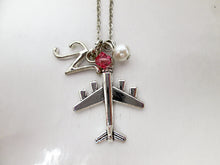 Load image into Gallery viewer, small airplane necklace