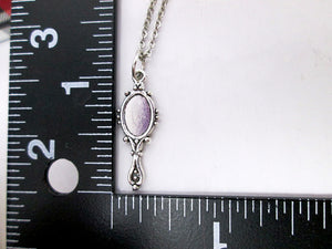 mirror necklace with measurement