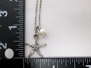 starfish necklace with measurement